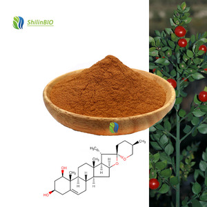 ผงสกัดจากต้นรัสคัส อะคูเลอาตัส ธรรมชาติ 98% ผงรัสโคเจนิน สารสกัดจากต้นบัตเชอร์บรูม CAS 472-11-7 - Product Image 1