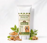 Gel dentaire pour chiens, soin buccal, nettoyage des dents, haleine fraîche, saveur beurre de cacahuète, mélange botanique, gel OEM, marque privée