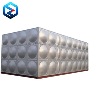 60m3 stainless steel cube rectangular ss304 water storage tank with size 6x5x2
