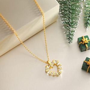 Colliers pendentifs en forme de cœur en argent S925 plaqué or 18 carats rhodié Dylam High Jewelry avec zircone 5A pour les cadeaux de Noël - Product Image 5
