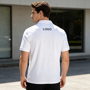 OEM short sleeve Men's Polo <b>Shirt</b>,<b>half</b> zipper pique mesh fabric Polo <b>Shirts</b> for Men,Custom 100% Cotton 350g high quality summer - Product Image 5