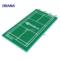 Revêtement de sol en vinyle PVC homologué BWF pour terrains de badminton, absorption des chocs, antidérapant, écologique, antibactérien, facile à poser