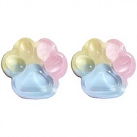 AFKLMNE Lot de 2 Jouets Sensoriels Anti-Stress Patte de Chat Taba Squishy Unisexe pour Adultes, Jouet à Presser en Silicone Souple pour Soulager l'Anxiété et le Stress, Idéal pour les Fêtes