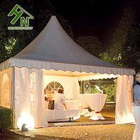 Tente de réception de mariage en pagode arabe pour 100 personnes, auvent extérieur, pergola, carpa