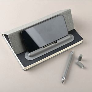 Quality Leather Folding Cover Exquisite Special A5 Blank <b>Notebook</b> Journal <b>Diary</b> Planner with Double-head Pen for Corporate Gifts - Product Image 5