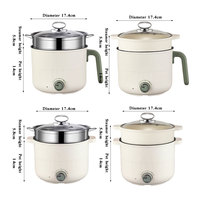 YUEDISI Mini Cuisinière Électrique 600W à Température Réglable, Petite Cuisinière Électrique Domestique, Poêle Électrique avec Couvercle en Verre