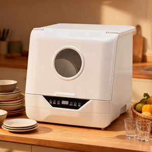 Lavavajillas Portátil Doméstico con Funciones de Limpieza, Desinfección y Secado Automáticos, Capacidad para 6-8 Juegos, para Cocina y Hogar, Modelo NHD01005 - Product Image 1