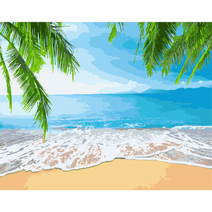 Dipinto per numero Set personalizzato 5d modello di scenario fai <span class=keywords><strong>da</strong></span> te spiaggia <span class=keywords><strong>camera</strong></span> <span class=keywords><strong>da</strong></span> <span class=keywords><strong>letto</strong></span> Set decorazione soggiorno Set artigianale - Product Image 2