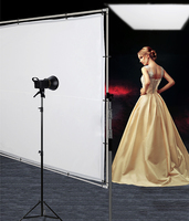 Nouvelle vente 2*2.5M équipement de studio Photo Studio Softbox écran carte accessoires kit d'éclairage pour Magic Leg C Light Stand