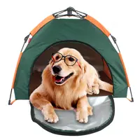 POP DUCK耐久性のある防水ペットハウス犬ケージ折りたたみ屋外旅行キャンプビーチサンシェルター犬テント