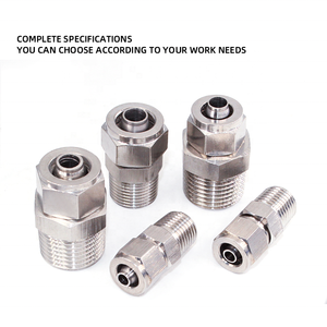 Đầu Nối Khí Nén Khóa Đai Ốc SS304 Dòng PC Phụ Kiện Đường Ống Không Gỉ - Product Image 6