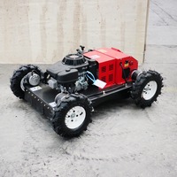 Robot Pemotong Rumput Beroda Segala Medan dengan Remote Control, Kelas Industri, Harga Terjangkau untuk Pemotongan Rumput di Kebun