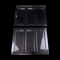 Conteneur en plastique thermoformé sur mesure avec boîte d'emballage pliable en PET transparent pour la présentation de desserts, biscuits, brownies et gâteaux
