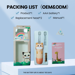 Không thấm nước Sonic LED ánh sáng trẻ em bàn chải đánh răng điện cắt phim hoạt hình Pin bàn chải đánh răng du lịch xách tay bàn chải đánh răng điện - Product Image 4