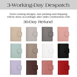 Hongbo superventas Navidad/oficina/escuela regalo promocional en relieve Saffiano Epi cuero A6 Agenda planificador Carpeta de presupuesto - Product Image 2