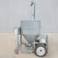 Nouveau chariot distributeur automatique de nourriture pour volailles, alimenté par batterie, en acier, pour élevage en cage