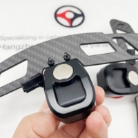 Pour Mercedes Benz AMG GT : Pales de changement de vitesse magnétiques en fibre de carbone véritable pour volant, extension de levier de vitesses intérieur, Plug & Play, sans code.