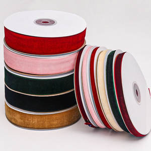 Cinta de Terciopelo de Doble Cara de Alta Calidad, 1 Pulgada x 50 Yardas, Color Claret, Impresión Digital Personalizada, Ecológica, para Regalo - Product Image 6