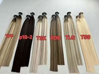 Extensions de cheveux vierges Remy à prix de gros, pointe plate en kératine italienne, pré-collées, double épaisseur, pour salon
