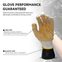Gants de sécurité en PVC à pois de qualité supérieure, standard industriel, pour une prise en main sûre, protection des mains, vente en gros