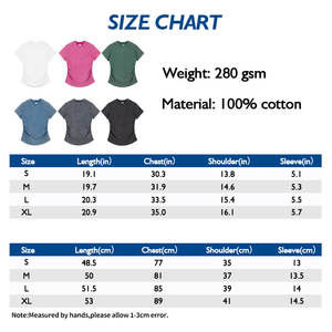 T-shirt extensible à volants 280GSM Washed, T-shirt court pour femme - Product Image 4