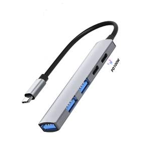 Hub <span class=keywords><strong>USB</strong></span> C con PD 100W, <span class=keywords><strong>Adaptador</strong></span> Multipuerto <span class=keywords><strong>USB</strong></span> Tipo C <span class=keywords><strong>a</strong></span> <span class=keywords><strong>USB</strong></span> 3.0 <span class=keywords><strong>para</strong></span> Laptop, MacBook, <span class=keywords><strong>Notebook</strong></span> - Product Image 5