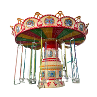 Nouvelle balançoire volante rotative, lumières LED colorées, équipement de balançoire portable pour enfants pour les foires, les places et les marchés nocturnes