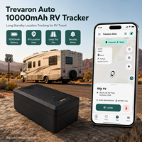 Traceur GPS Trevaron Auto 10000mAh pour camping-car avec abonnement à l'application, localisateur de véhicule magnétique à longue autonomie pour camping-car