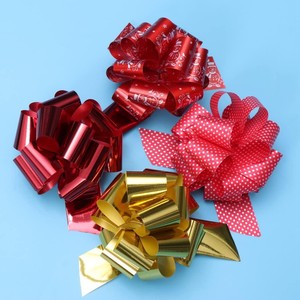 Oversized Pearlshine Solid Metallic Polypropylene <b>Pull</b> <b>Bow</b> Gift <b>Bow</b> for Wedding Birthday Anniversary Party Decoration - Product Image 6
