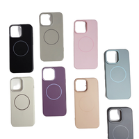 Étui de téléphone magnétique 2 en 1 de luxe en TPU + PC givré pour 17 Pro Max, double protection, antichoc, couleurs bonbon