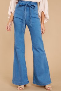 <span class=keywords><strong>H</strong></span>-997 Pantalones <span class=keywords><strong>Vaqueros</strong></span> Vintage de Cintura Alta para Mujer, Talla Grande, Corte Acampanado, Estilo Bell Bottom - Product Image 2
