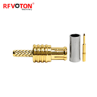 Connecteurs RF MCX DC-6GHz, contacts mâles MCX (droits) à sertir pour câbles coaxiaux RG174, RG188, RG316, LMR100