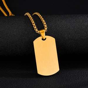 Collar con Colgante de Mariposa de Acero Inoxidable y Oro de 18K para Hombre, Cadena de Eslabones Grandes a la Moda, Inspirado en el Hip-Hop, con Turquesa Natural - Product Image 2