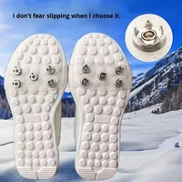 Crampons à glace transparents à cinq griffes antidérapants, couvre-chaussures à pointes de neige, antidérapants pour l'extérieur, nouveauté 2025
