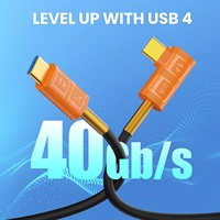 Câble en silicone 240W 5A40V USB4, câble USB C vers USB C, charge rapide compatible Thunderbolt 4/3