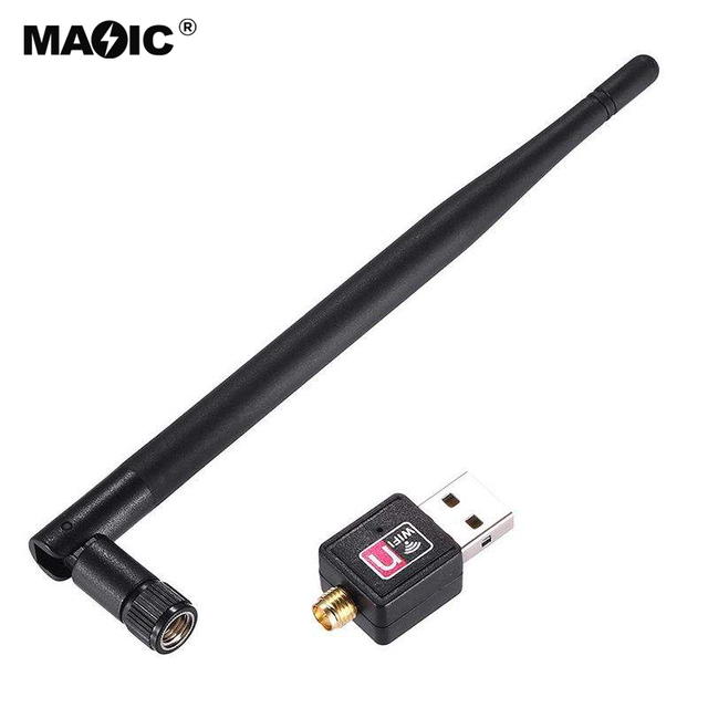 Cheaper Price 150Mbps Network Adapter WiFi Dongle 6dBi Antenna USB Wifi Receiver Dongle for Laptop Desktop PC