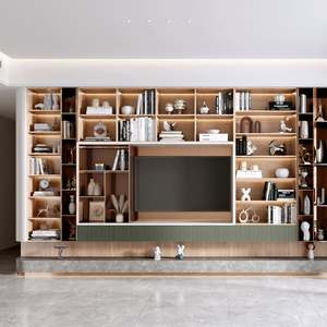 TV <b>Wall</b> <b>Cabinet</b> Suspended Modern Luxury Wooden Stand for Living Room Furniture <b>Wall</b> <b>Mounted</b> Storage - Product Image 3