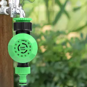農業灌漑コントローラー用の2時間自動、柔軟な16.4Ftガーデン散水ホース機械式水タイマー/