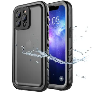 Case iPhone 13 Pro Max, Casing Anti Air dengan Pelindung Layar Tanam untuk iPhone 13 Pro Max