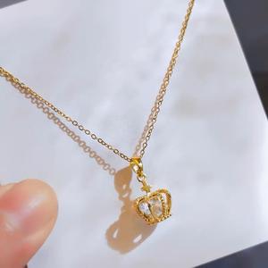 Collar de Circonita Compacto de Diseño Exclusivo para Mujer, Cadena de Clavícula de Lujo Ligero, Accesorio de Cristal Versátil - Product Image 4