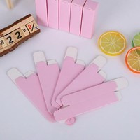 Boîtes d'emballage cosmétiques roses personnalisées à étiquette privée pour rouge à lèvres, brillant à lèvres, cils, boîte d'emballage pour cils