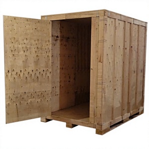 Industrial Wooden Vault with Access Door Heavy Duty Reusable Plywood <b>Storage</b> <b>Box</b> Custom OEM ODM Vietnam Factory - Product Image 1