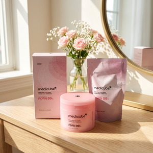 MedicubePDRN 99% Gel Tónico de Colágeno Rosa, Tónico Facial Coreano para el Cuidado de la Piel, Almohadillas de Gel de Colágeno Rosa con ADN de Salmón - Product Image 1