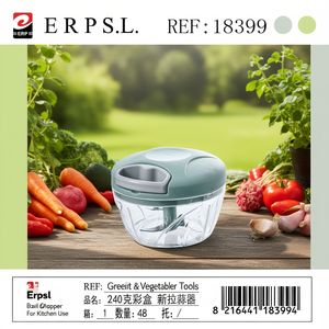 Triturador de ajo Erpsl de 240g, verde y azul, picador manual para uso en la cocina - Product Image 3