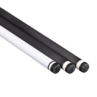 TQJ-HB-001 Queue de billard en fibre de carbone de haute qualité, 2 pièces, personnalisable, joint radial/ondulé Uni-Loc 3/8*8, 12,4 mm, manche simple