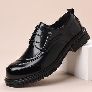 Vestido de estilo Oxford para hombre, zapatos de boda de charol de piel sintética de negocios, zapatos formales clásicos con cordones para hombre - Product Image 2