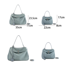 <span class=keywords><strong>Borsa</strong></span> Tote Hobo in Denim <span class=keywords><strong>e</strong></span> Tela di Grande Capacità per Donne, Borse a Spalla in Vera <span class=keywords><strong>Pelle</strong></span> Morbida, Durevole <span class=keywords><strong>e</strong></span> Leggera - Product Image 3