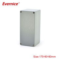 Boîtier en aluminium moulé sous pression boîtier électronique boîtier de jonction boîtier PCB 175*80*80mm