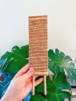 Poteau à plantes grimpantes en fibre de coco naturelle moderne de 12 pouces, sans plastique, léger et durable