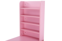 Table de Manucure Rose Vente Directe Usine, Station de Salon de Beauté Spa avec Tiroirs et Étagères de Rangement, Bureau à Ongles pour Salon de Manucure